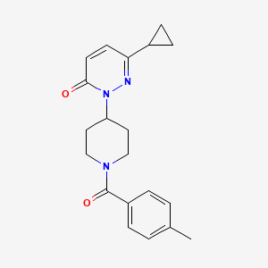 6-Cyclopropyl-2-[1-(4-methylbenzoyl)piperidin-4-yl]pyridazin-3-one
