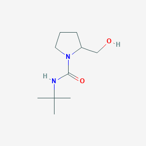 molecular formula C10H20N2O2 B3008659 N-tert-butyl-2-(hydroxymethyl)pyrrolidine-1-carboxamide CAS No. 1248225-76-4