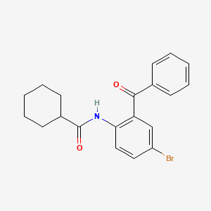 N-(2-benzoyl-4-bromophenyl)cyclohexanecarboxamide