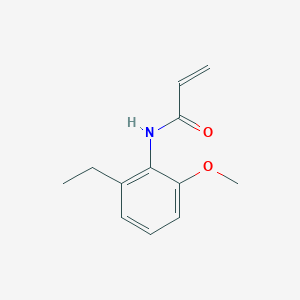molecular formula C12H15NO2 B3008705 N-(2-Ethyl-6-methoxyphenyl)prop-2-enamide CAS No. 2305551-58-8