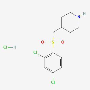 4-(((2,4-Dichlorophenyl)sulfonyl)methyl)piperidine hydrochloride