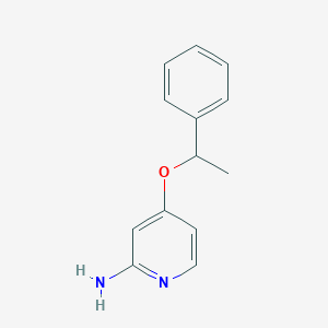 4-(1-Phenylethoxy)pyridin-2-amine
