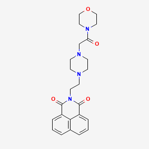 2-(2-(4-(2-morpholino-2-oxoethyl)piperazin-1-yl)ethyl)-1H-benzo[de]isoquinoline-1,3(2H)-dione