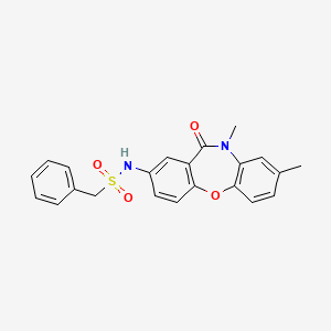 N-(8,10-dimethyl-11-oxo-10,11-dihydrodibenzo[b,f][1,4]oxazepin-2-yl)-1-phenylmethanesulfonamide