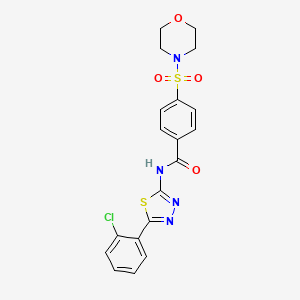 N-(5-(2-chlorophenyl)-1,3,4-thiadiazol-2-yl)-4-(morpholinosulfonyl)benzamide