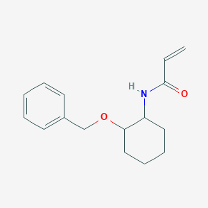 B3008794 N-(2-Phenylmethoxycyclohexyl)prop-2-enamide CAS No. 2361642-38-6