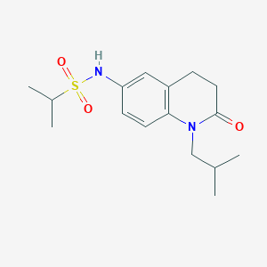 molecular formula C16H24N2O3S B3008811 N-(1-isobutyl-2-oxo-1,2,3,4-tetrahydroquinolin-6-yl)propane-2-sulfonamide CAS No. 941912-41-0