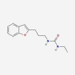 molecular formula C14H18N2O2 B3008825 1-[3-(1-benzofuran-2-yl)propyl]-3-ethylurea CAS No. 2034298-26-3