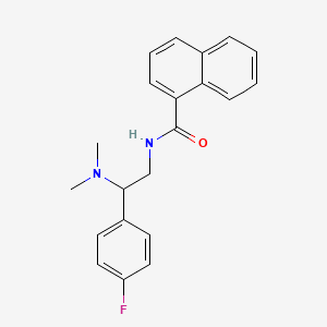 molecular formula C21H21FN2O B3008844 N-[2-(dimethylamino)-2-(4-fluorophenyl)ethyl]naphthalene-1-carboxamide CAS No. 941940-65-4