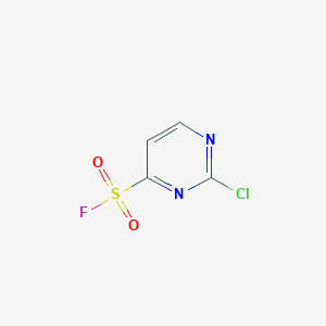 molecular formula C4H2ClFN2O2S B3008893 2-Chloropyrimidine-4-sulfonyl fluoride CAS No. 2470437-70-6