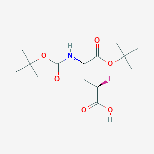 (2R,4S)-2-Fluoro-5-[(2-methylpropan-2-yl)oxy]-4-[(2-methylpropan-2-yl)oxycarbonylamino]-5-oxopentanoic acid