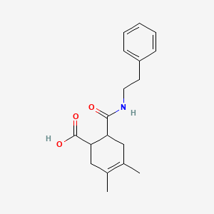 3,4-Dimethyl-6-{[(2-phenylethyl)amino]-carbonyl}cyclohex-3-ene-1-carboxylic acid