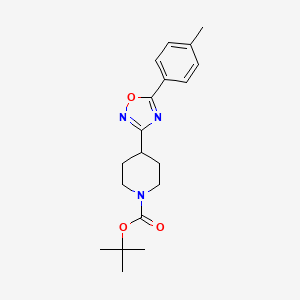 Tert-butyl 4-[5-(4-methylphenyl)-1,2,4-oxadiazol-3-yl]piperidine-1-carboxylate