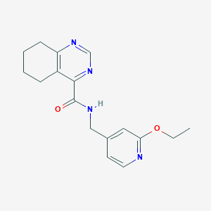 N-[(2-Ethoxypyridin-4-yl)methyl]-5,6,7,8-tetrahydroquinazoline-4-carboxamide