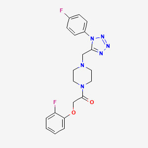 2-(2-fluorophenoxy)-1-(4-((1-(4-fluorophenyl)-1H-tetrazol-5-yl)methyl)piperazin-1-yl)ethanone