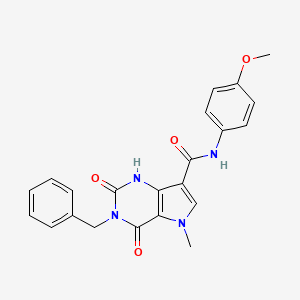 3-benzyl-N-(4-methoxyphenyl)-5-methyl-2,4-dioxo-2,3,4,5-tetrahydro-1H-pyrrolo[3,2-d]pyrimidine-7-carboxamide