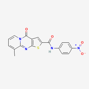 9-methyl-N-(4-nitrophenyl)-4-oxo-4H-pyrido[1,2-a]thieno[2,3-d]pyrimidine-2-carboxamide