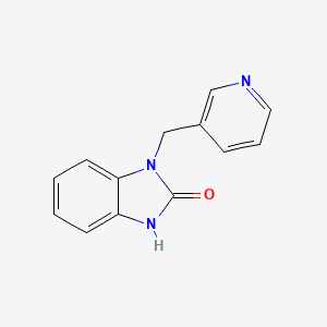 molecular formula C13H11N3O B3008958 1-(Pyridin-3-ylmethyl)-1H-benzo[d]imidazol-2(3H)-one CAS No. 73933-54-7