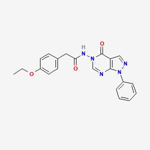 2-(4-ethoxyphenyl)-N-(4-oxo-1-phenyl-1H-pyrazolo[3,4-d]pyrimidin-5(4H)-yl)acetamide