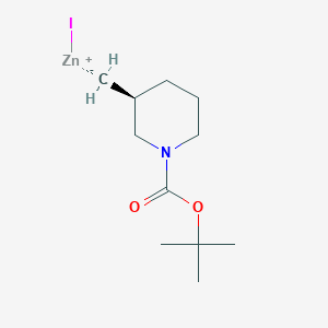 molecular formula C11H20INO2Zn B3008983 tert-butyl (3S)-3-methanidylpiperidine-1-carboxylate;iodozinc(1+) CAS No. 2135683-35-9