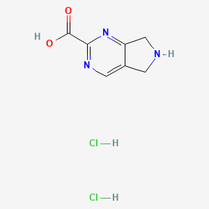 5H,6H,7H-pyrrolo[3,4-d]pyrimidine-2-carboxylic acid dihydrochloride