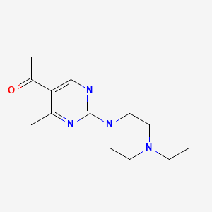 molecular formula C13H20N4O B3009045 1-[2-(4-Ethylpiperazin-1-yl)-4-methylpyrimidin-5-yl]ethanone CAS No. 903447-57-4