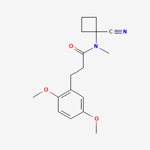 molecular formula C17H22N2O3 B3009102 N-(1-cyanocyclobutyl)-3-(2,5-dimethoxyphenyl)-N-methylpropanamide CAS No. 1258708-61-0