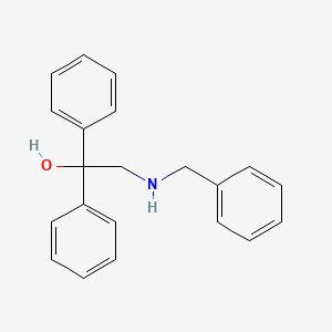 molecular formula C21H21NO B3009120 2-(Benzylamino)-1,1-diphenyl-1-ethanol CAS No. 58565-19-8