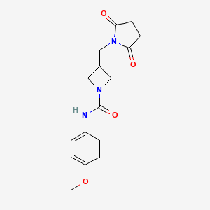 3-[(2,5-Dioxopyrrolidin-1-yl)methyl]-N-(4-methoxyphenyl)azetidine-1-carboxamide