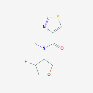 molecular formula C9H11FN2O2S B3009149 N-(4-fluorooxolan-3-yl)-N-methyl-1,3-thiazole-4-carboxamide CAS No. 2202518-73-6