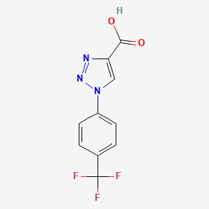 1-[4-(Trifluoromethyl)phenyl]-1H-1,2,3-triazole-4-carboxylic acid