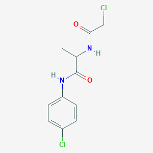 2-[(2-Chloroacetyl)amino]-N-(4-chlorophenyl)propanamide