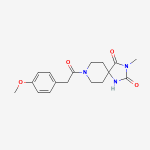 8-(2-(4-Methoxyphenyl)acetyl)-3-methyl-1,3,8-triazaspiro[4.5]decane-2,4-dione