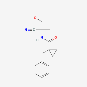 1-benzyl-N-(1-cyano-2-methoxy-1-methylethyl)cyclopropane-1-carboxamide