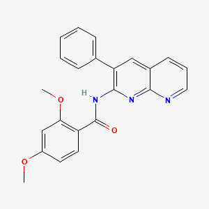 2,4-dimethoxy-N-(3-phenyl-1,8-naphthyridin-2-yl)benzamide