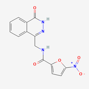 5-nitro-N-[(4-oxo-3H-phthalazin-1-yl)methyl]furan-2-carboxamide