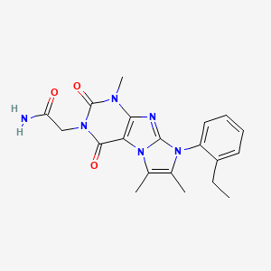 2-[6-(2-Ethylphenyl)-4,7,8-trimethyl-1,3-dioxopurino[7,8-a]imidazol-2-yl]acetamide