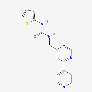 1-([2,4'-Bipyridin]-4-ylmethyl)-3-(thiophen-2-yl)urea