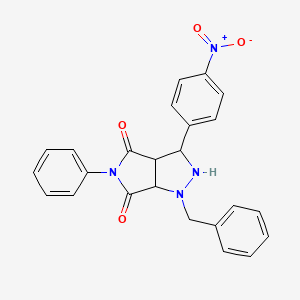 1-benzyl-3-(4-nitrophenyl)-5-phenyltetrahydropyrrolo[3,4-c]pyrazole-4,6(2H,5H)-dione