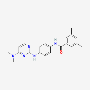 N-(4-((4-(dimethylamino)-6-methylpyrimidin-2-yl)amino)phenyl)-3,5-dimethylbenzamide