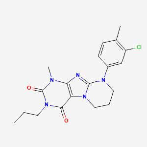 9-(3-chloro-4-methylphenyl)-1-methyl-3-propyl-6,7,8,9-tetrahydropyrimido[2,1-f]purine-2,4(1H,3H)-dione
