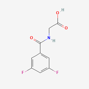 2-[(3,5-Difluorophenyl)formamido]acetic acid