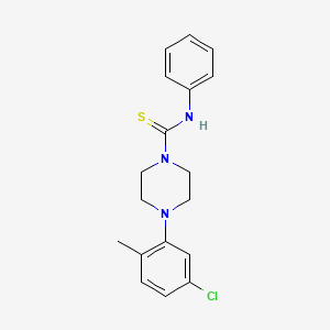 4-(5-chloro-2-methylphenyl)-N-phenylpiperazine-1-carbothioamide