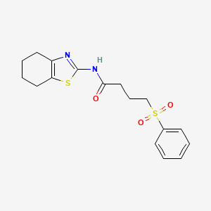 4-(phenylsulfonyl)-N-(4,5,6,7-tetrahydrobenzo[d]thiazol-2-yl)butanamide