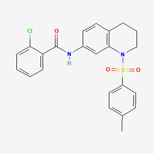 2-chloro-N-(1-tosyl-1,2,3,4-tetrahydroquinolin-7-yl)benzamide