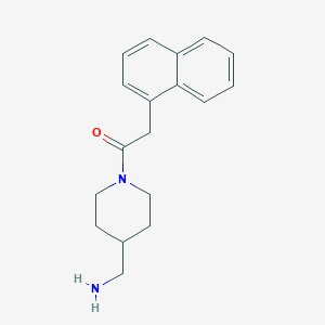 1-[4-(Aminomethyl)piperidin-1-yl]-2-naphthalen-1-ylethanone