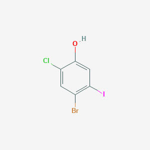 4-Bromo-2-chloro-5-iodophenol