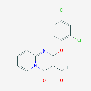 2-(2,4-dichlorophenoxy)-4-oxo-4H-pyrido[1,2-a]pyrimidine-3-carbaldehyde
