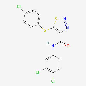 5-[(4-chlorophenyl)sulfanyl]-N-(3,4-dichlorophenyl)-1,2,3-thiadiazole-4-carboxamide