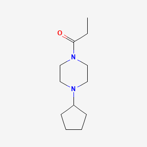 molecular formula C12H22N2O B3009269 1-(4-Cyclopentylpiperazin-1-yl)propan-1-one CAS No. 1378610-20-8